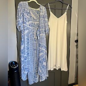 Calvin Klein Blue and White Dress Set